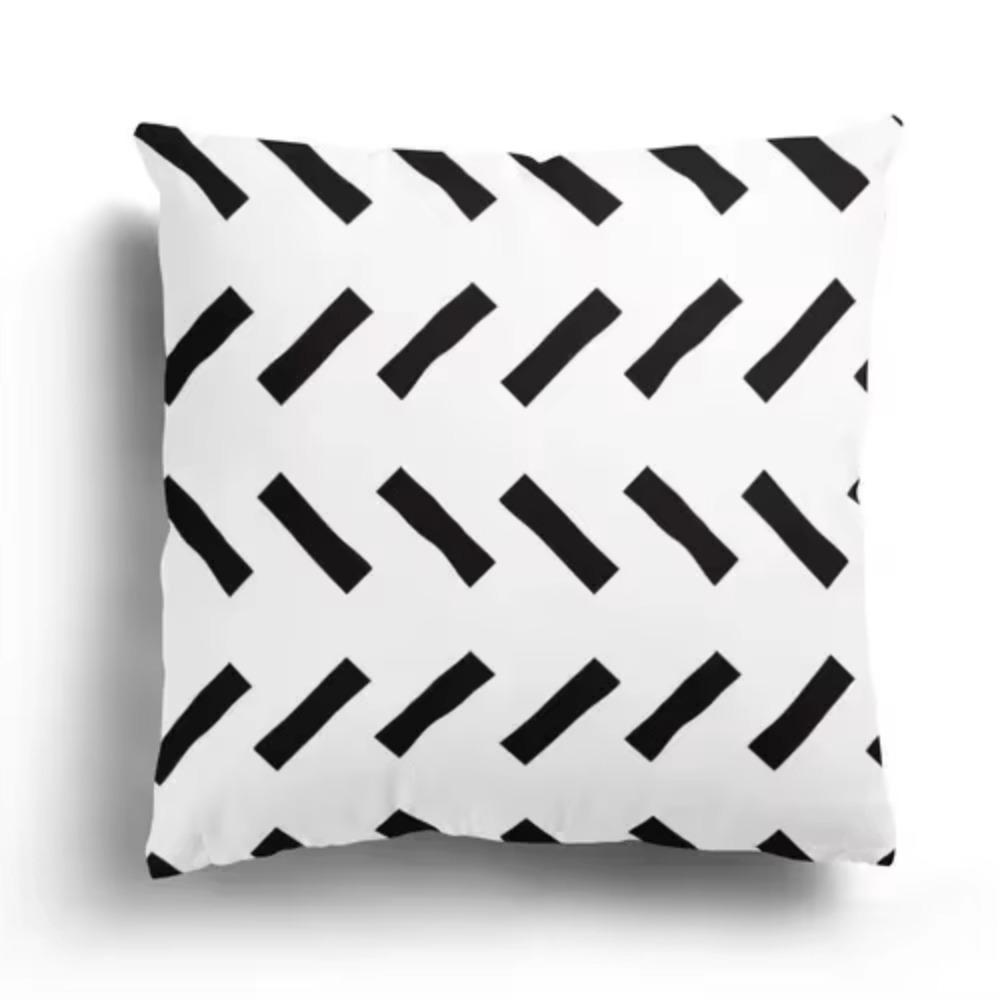 Modern home living room decoration pillowcase sofa cover x cushion cover x Nordic x autumn black white simple