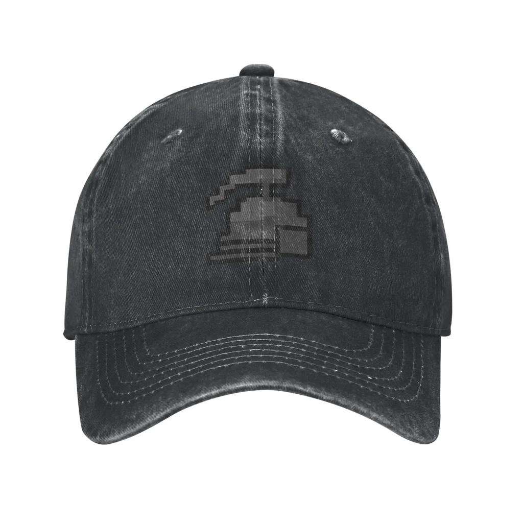 Old School Rune-Scapes Ironman Mode Baseball Cap Vintage Distressed Denim Washed OSRS Game Sun Cap Unisex Women Outdoor Gift Hat