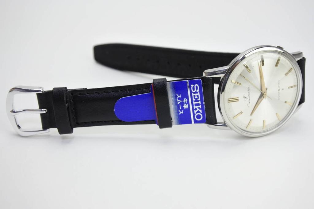 Masterpiece SEIKO SEIKOMATIC 20 Jewels Automatic Watch with Seiko New Leather Strap Model Excellent Condition 1960s Men's