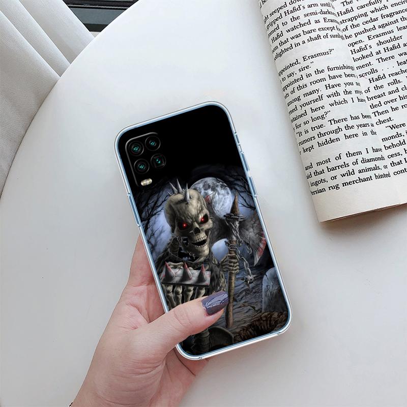 Skeleton Skull Transparent Phone Case for Motorola Moto G40 G04 G05 One Ace Action Fusion + Plus Hyper Macro Vision Zoom