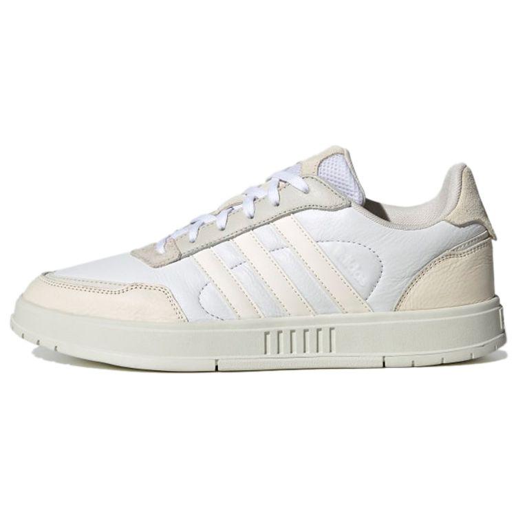 Adidas Neo Courtmaster Synthetic Leather Durable Low-Top Skate Shoes Unisex Sneakers Off-White FW2894