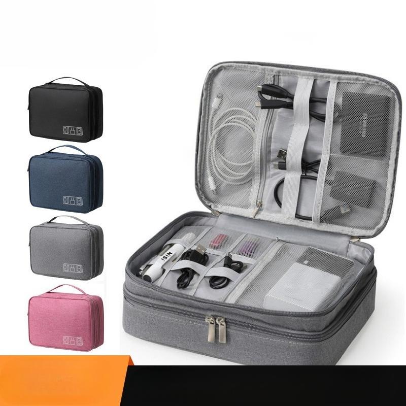 1Pc Data Packet Cosmetics Storage Bag Multifunctional Digital Storage Bag Power Supply Power Bank Earphone Data Cable Storage Bag
