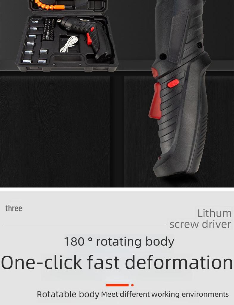 Rechargeable Mini Electric Screwdriver & Hand Drill Set