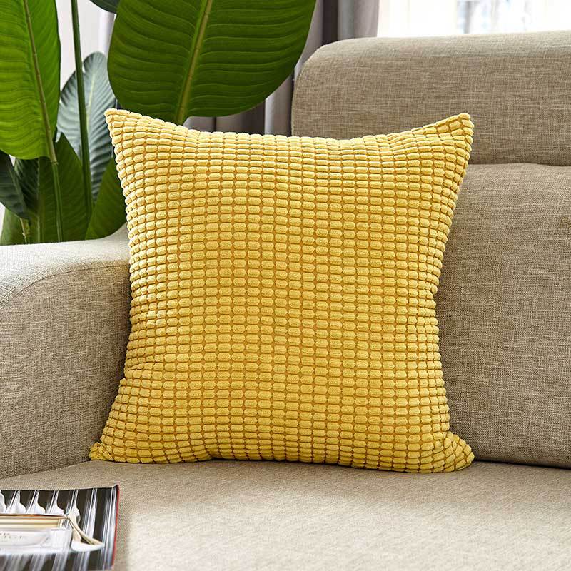 Pillow Cover Corn Velvet Sofa Ins Nordic Cushion Cover Pillow Cover Corduroy Bedroom Sofa Cushion Cushion