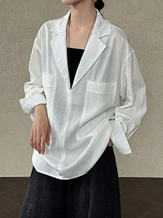 Luxi French Light Satin Ribbon Blouse - Women's High-End, Early Spring 2026
