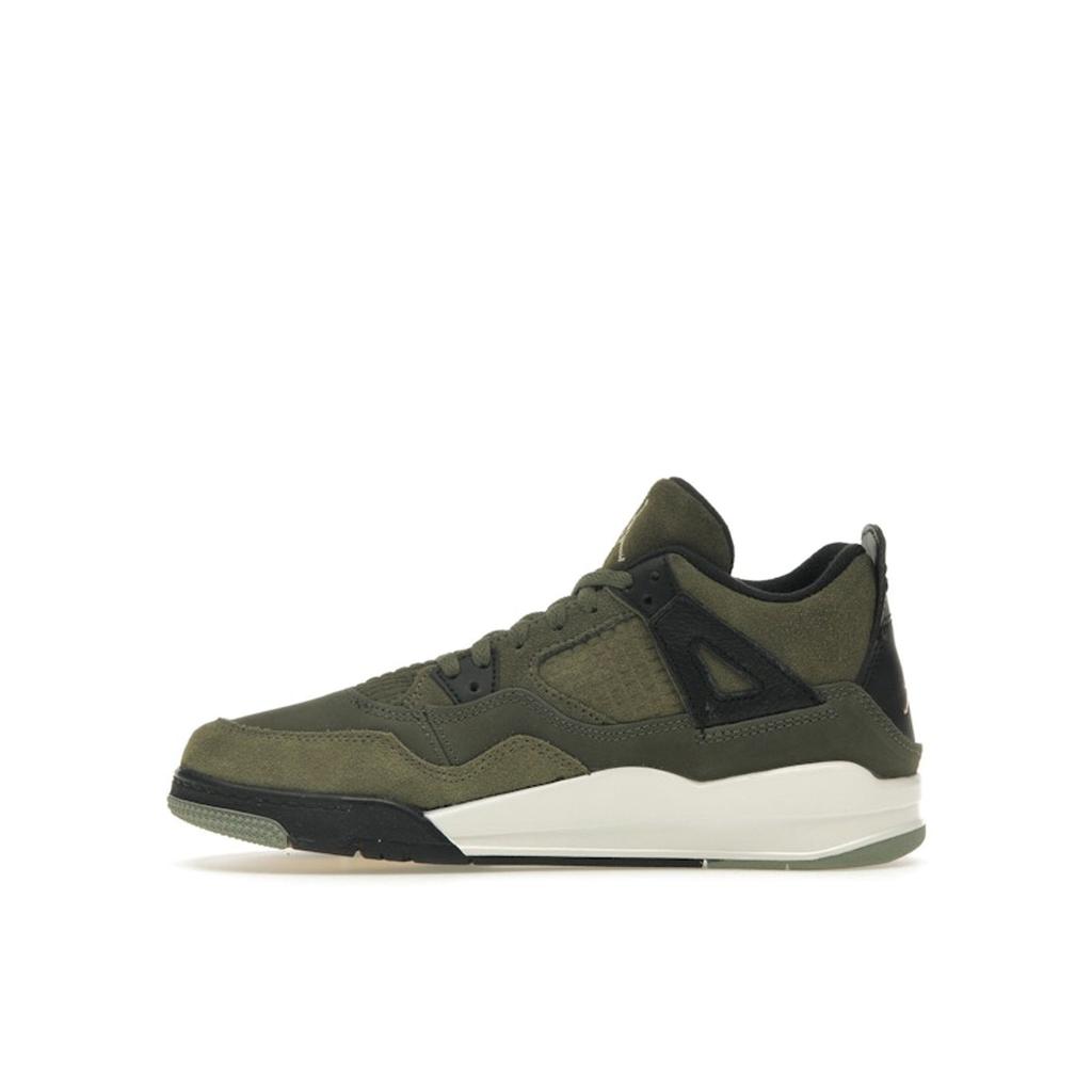 Air Jordan 4 Retro SE Craft PS Olijf Kinder Sneakers Groen Medium-Olijf Bleek-Vanille FB9929-200