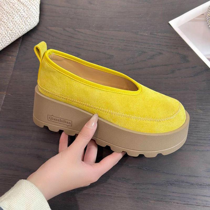 Fashion Temperament Increases, Love Single Shoes, New Super Fire Versatile Thick-soled Muffin Shoes for Women