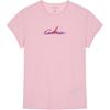 Letter Round Neck Slim Fit T-Shirt Women Tops Pink 47B828G7UD