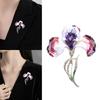 Elegant Flower Brooch Corsage Pin For Clothing Decoration Alloy Craftsmanship Safety Lapel Pin For Gift Event