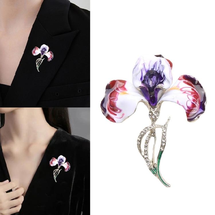 Elegant Flower Brooch Corsage Pin For Clothing Decoration Alloy Craftsmanship Safety Lapel Pin For Gift Event