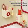 Wall-Mounted Storage Box with Hook No Drilling Wall Storage Container Bathroom Organizer for Toiletries Keys Hair Ties Combs