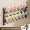 Punch-Free Wall-Mounted Bathroom Slipper and Shoe Organizer