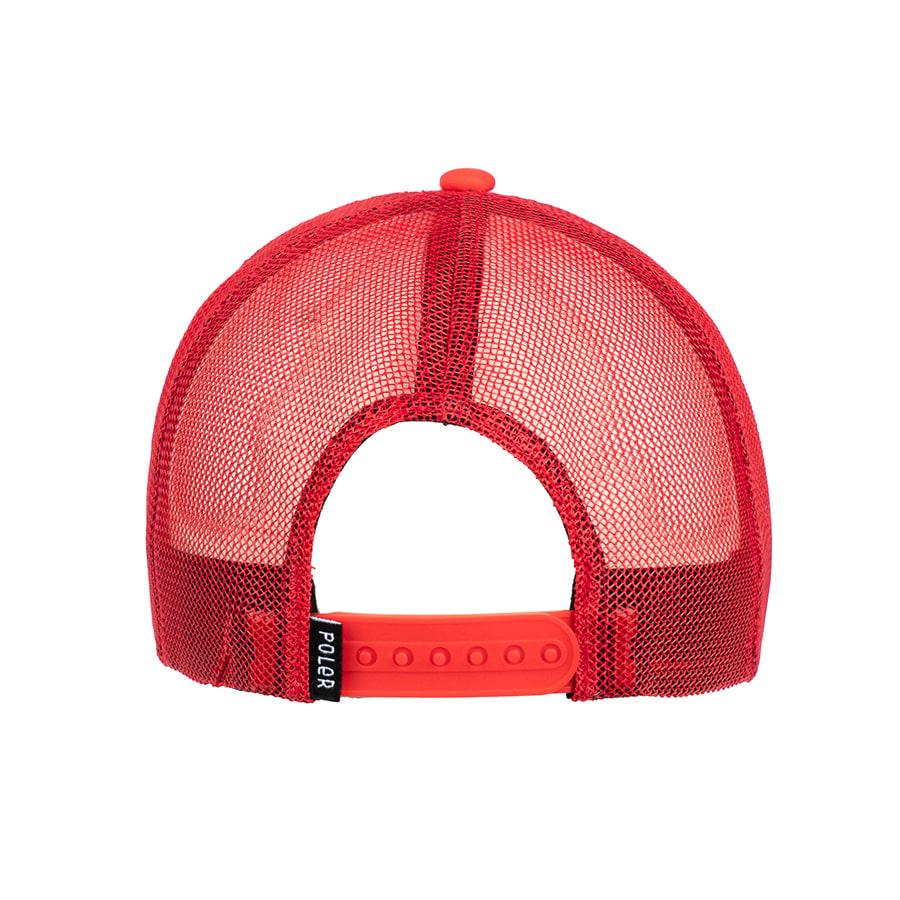 POLERSTUFF Rainbow Trucker Hat Red