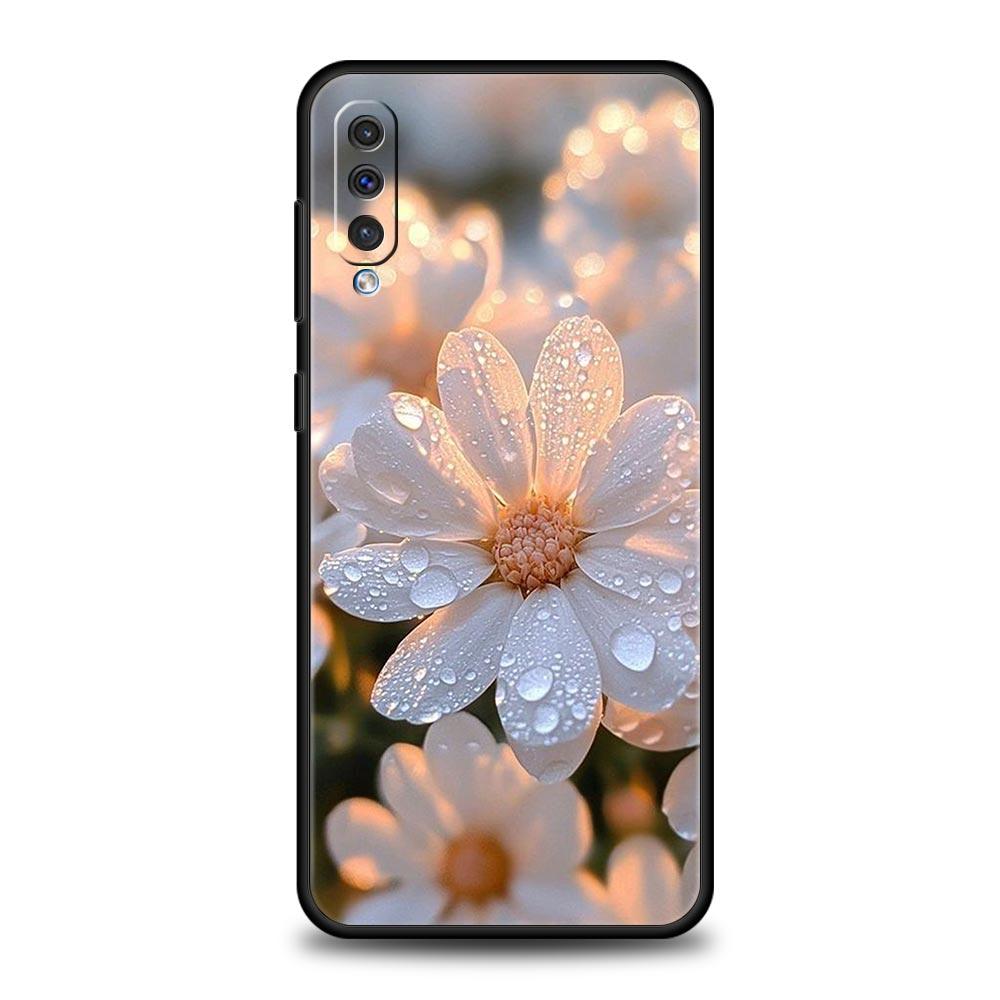 Soft Pale Little Flower Case For Samsung A26 A36 A56 A54 A52 A50 A70 A40 A12 A14 A16 A22 A24 A42 A34 A32 5G A04s A06 5G Cover