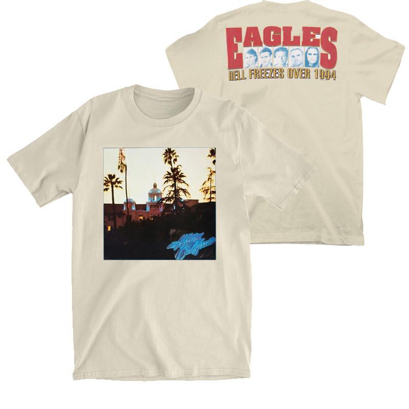 1994 Eagles Hotel California Hotel Commemorative Edition Casual TShirt Luxury Band Brand for Men and Women Top