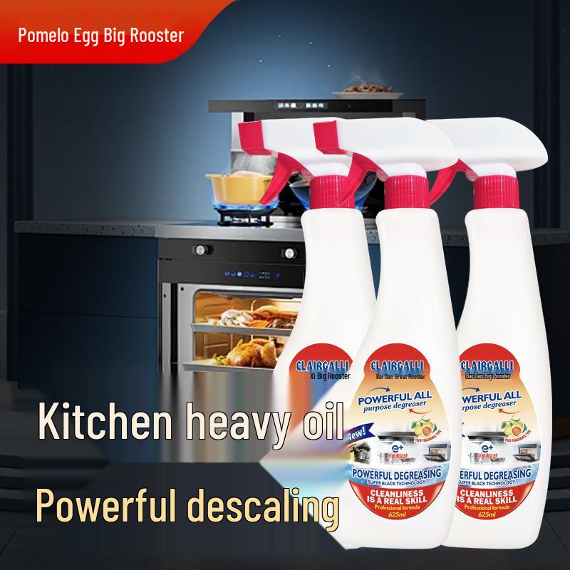 Genuine Yuzu Egg Oil Stain Remover - Powerful Kitchen Degreaser for Range Hoods & Stoves