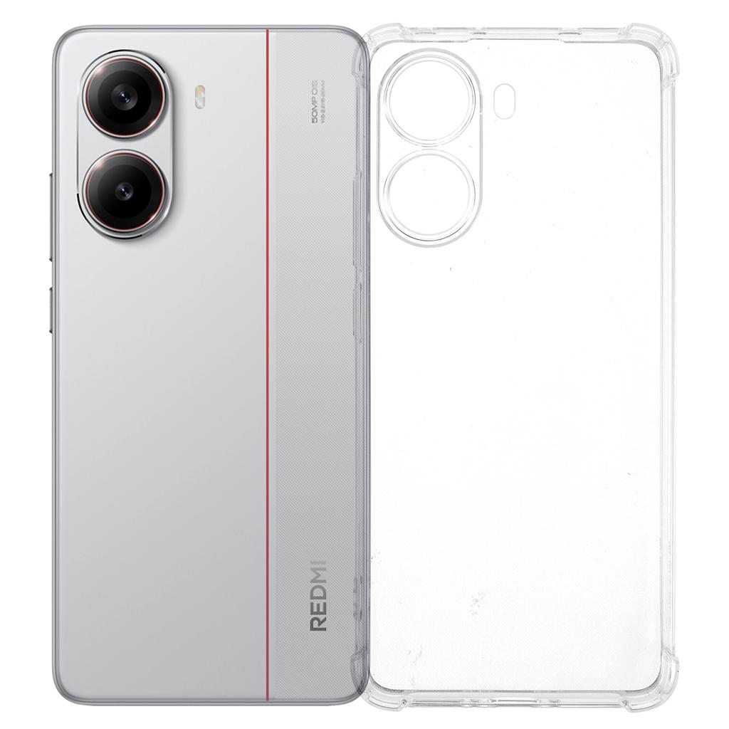 For Xiaomi Redmi Turbo 4 5G Phone Case Reinforced Four Corner Anti-Drop Clear TPU Cover