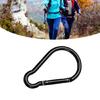 Camping Hiking Carabiner Clip with Spring Snap Lock Aluminum Alloys Carabiner Keychain Hook Clip Spring Link Carabiner
