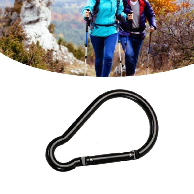 Camping Hiking Carabiner Clip with Spring Snap Lock Aluminum Alloys Carabiner Keychain Hook Clip Spring Link Carabiner