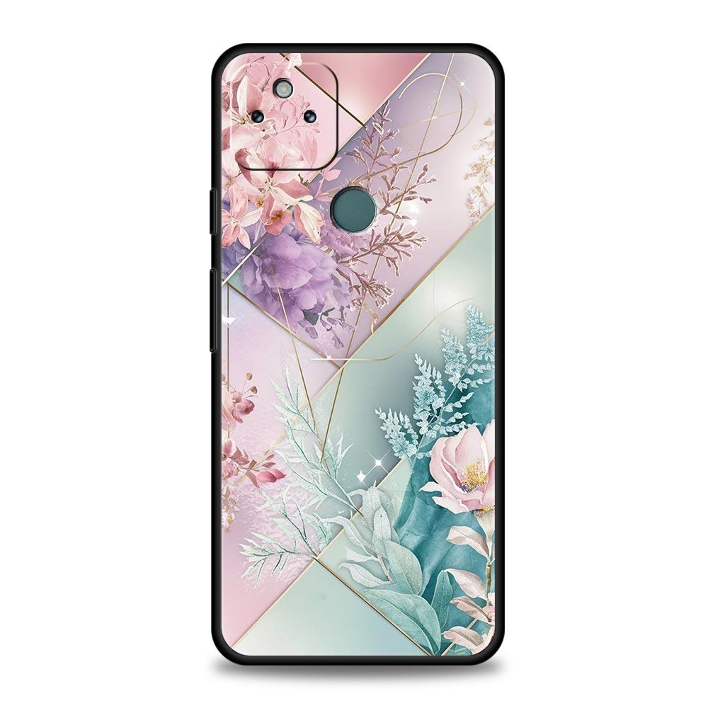 

Phone Case Cover for Google Pixel 10 9 8 7 6 7A 6A Pro Shockproof Soft TPU 10 9 Pro XL Shell Capas Fundas Cartoon Flower Coque Pixel 10 Pro