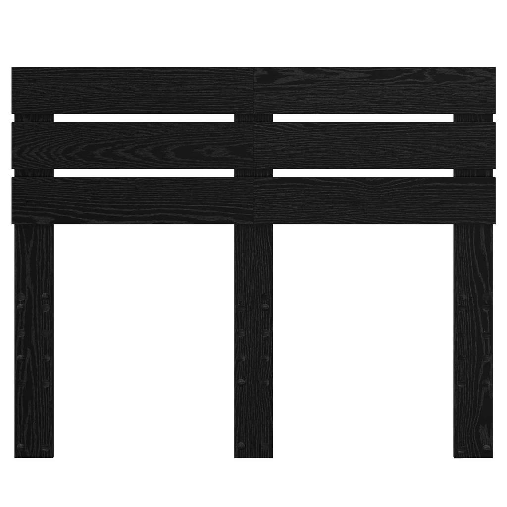 Headboard In Black Oak Effect Made of Wood Based Material