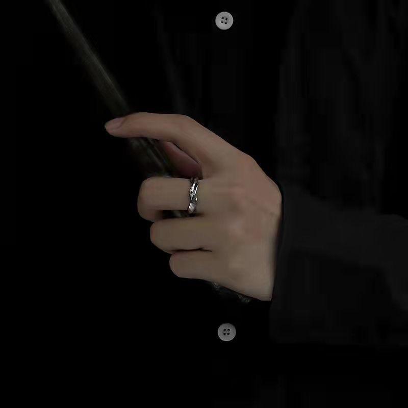 Simplicity Mobius Ringöffnung Verstellbarer Fingerring für Männer und Frauen Paarringe Verlobungsschmuck Zubehör Geschenk