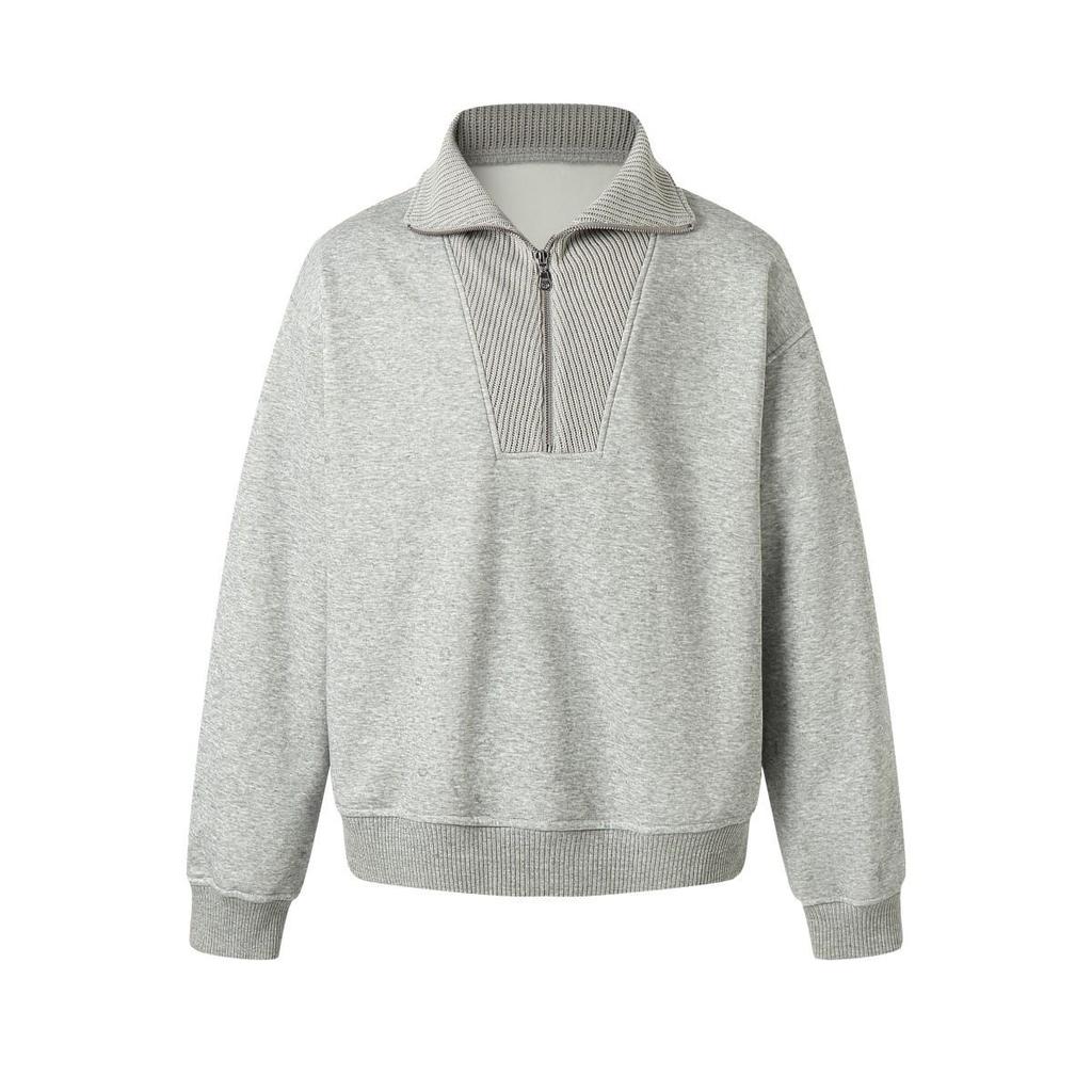 Felpa con mezza zip e fodera in pile RUIIENRS x 3QMODE Inverno 2025 Stile
