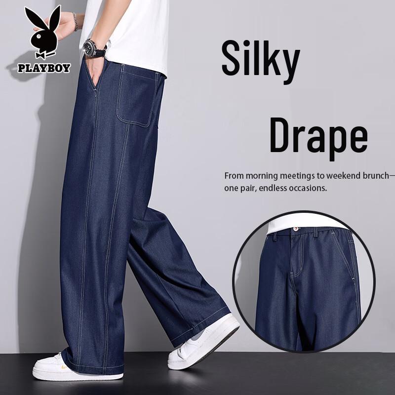Playboy Men s Loose Straight Fit Jeans 38