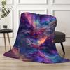 Fantasy Galaxy Space Nebula Print Art Blanket - Soft All-Season Multi-Purpose Throw for Home, Couch, Bed & Gift