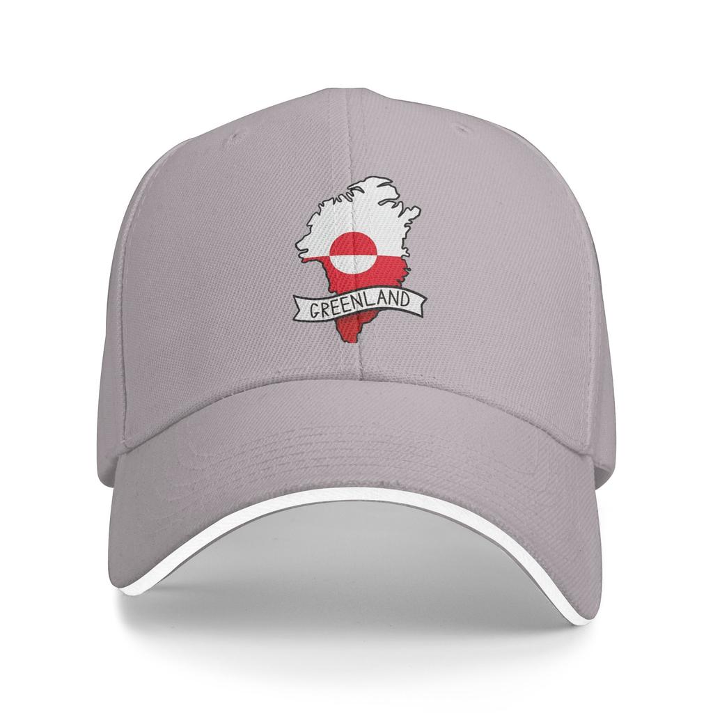 Greenland Flag Map Sticker Casual Baseball Cap Hiking Fishing Trucker Hat Spring Dropshipping Women Men Fitted Baseball Caps