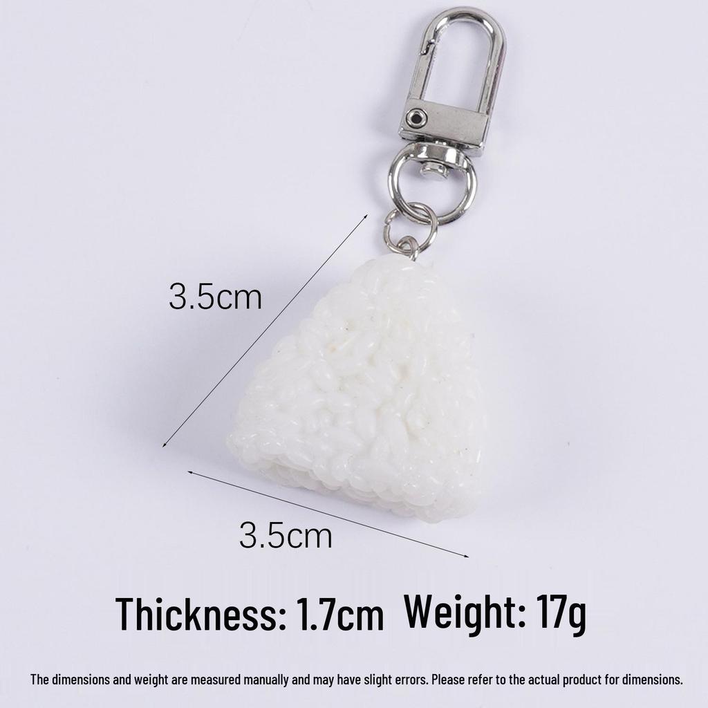 Onigiri Nori Rice Square Sushi Keychain Toy Pendant