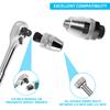 Extractor Rusted Tight Bolt 3/8in Drive Stud Extractor Steel Alloy Universal Broken Bolt Remover for 1/4in‑1/2in Rounded Studs