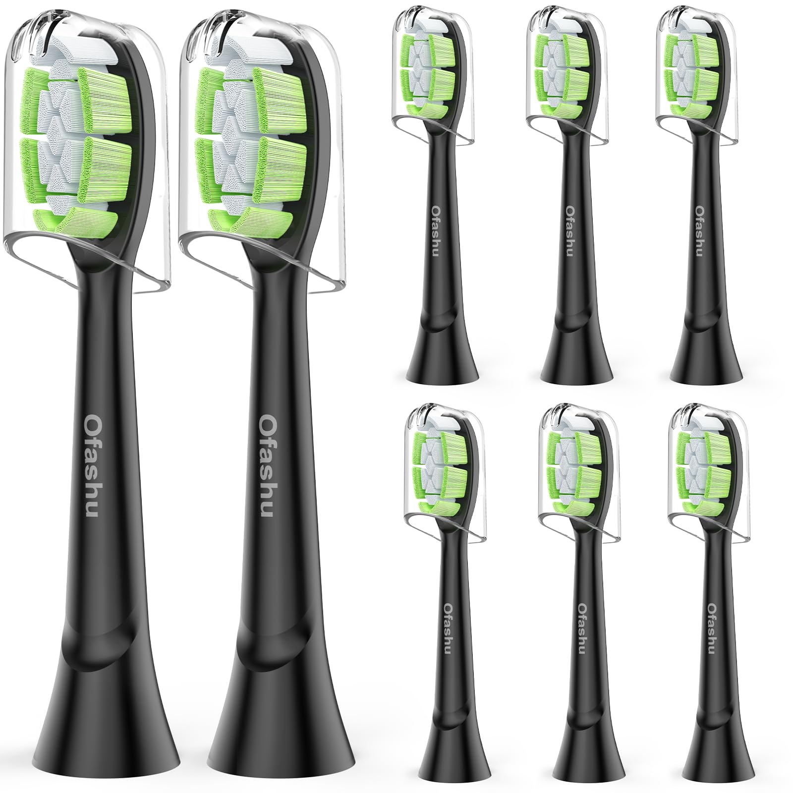 

Ofashu Сменные насадки для зубных щеток Philips Sonicare Electric Plaque и с гигиеной для дома и путешествий Обычные зубные щетки, Удаление, DiamondClean, чёрный