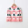 Christmas Boys Girls Sweater Party Pullover Cotton Clothes Kids Autumn Winter Knitwear Top