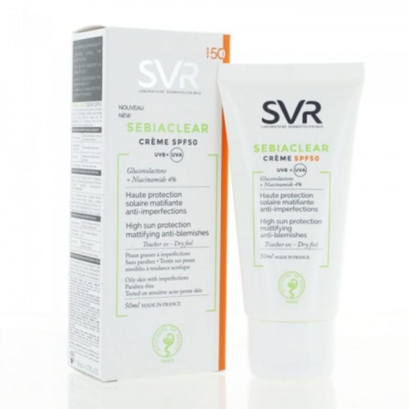 

SVR Sebia Clear Солнцезащитный крем 50 мл (SPF 50)