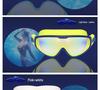 Kids' Anti-Fog HD Swimming Goggles - Large Frame for Boys, Girls, Students, Diving & Swimming Gear.
