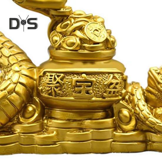 Zodiac Snake Ornament Resin Snake Figurine Tabletop Wealth Luck Snake Statue for Chinese New Year Home Office Decor