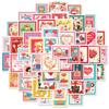 50-300 Valentine's Day Stickers Diy Valentine's Gift Greeting Card Decorative Waterproof Stickers