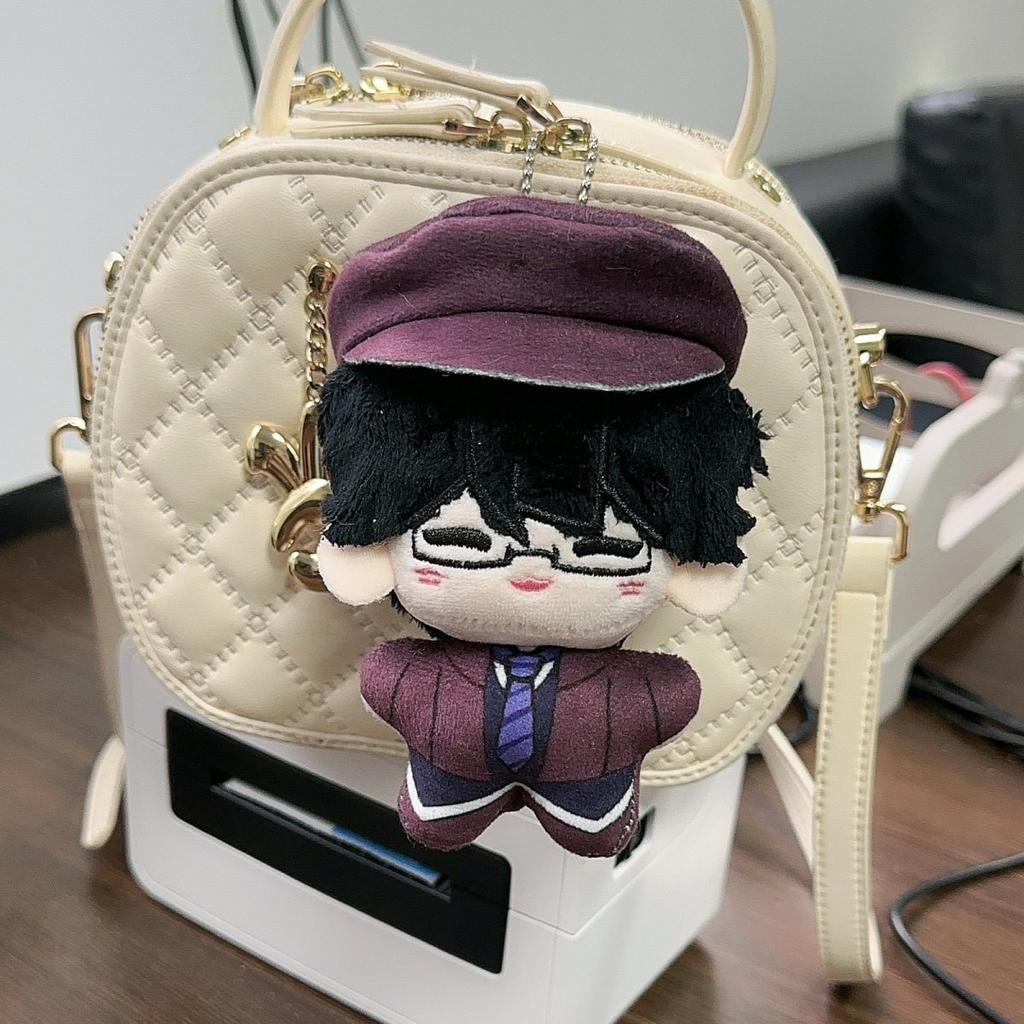 Anime Bungou Stray Dogs Plush Keychain 10CM Dazai Osamu Nakahara Chuuya Soft Stuffed Toys Birthday Perfect Gift