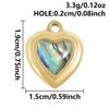 2pcs Different Shape Transparent Drip Oil Abalone Shell Charm Stainless Steel Charms For Jewelry Making Pendant DIY Accessories