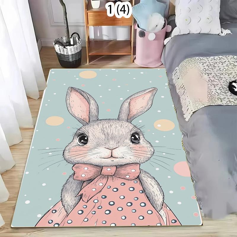 

Cute Bear Pattern Living Room Carpet Cartoon Animal Area Rug Soft Non-slip Floor Mat for Bedroom Sofa Kids Room Decor 40X60cm