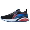 Li Ning Cushioning Abrasion Resistant Cushioning, Wear Resistant Low Top Running Shoes Men's Black ARSR039-4