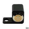 12V Motorcycle Switch 10mm Mirror Mount Motorbike Headlight Hazard Brake Fog Lights Manual-return Switch Waterproof CNC