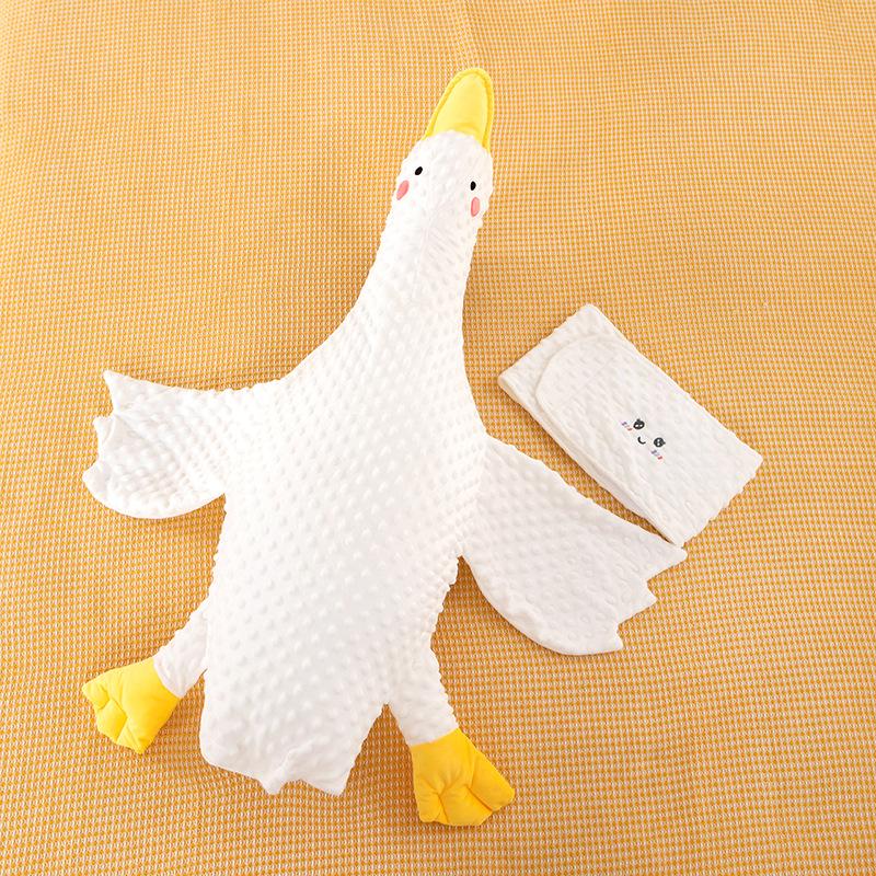 Newborn Baby Sleeping on The Verge of Exhaust Pillows Airplane Pillows Big White Goose Intestinal Colic Bloating Baby Soothes Sleep
