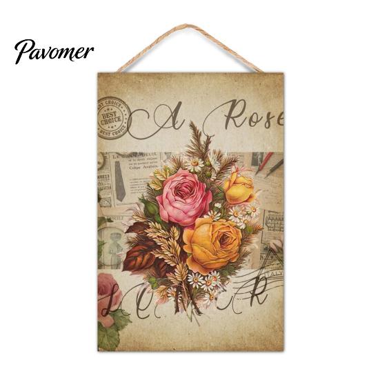 Farmhouse Wall Art Summer Wooden Hanging Sign, Welcome Sign Front Door Decor with Party Supplies Rope, Colorful Hanger for Seasonal Beach House Ready
