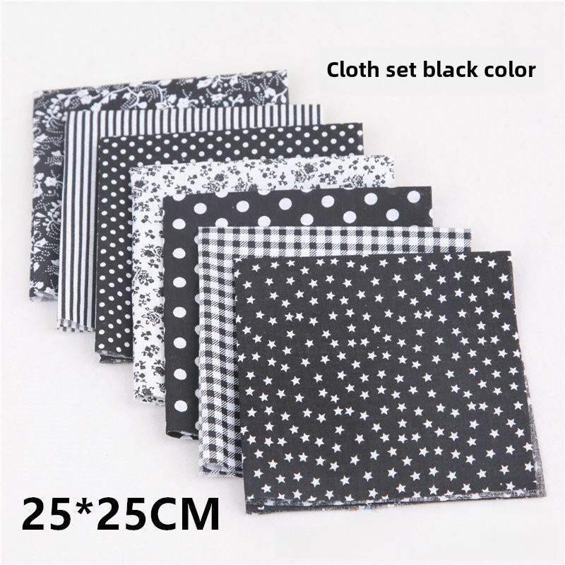 Qiaosi Patchwork Pure Cotton Fabric Set: Small Floral DIY Cloth for Handmade Crafts