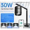 30W/50W Aquarium LED Lamp Fish Tank Aquatic Plant Light Brightening Promote Growth Full Spectrum WRGB Output Moss Downlight
