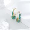 Elegant Colorful Geometric Rhinestone Earrings Perfect For Outfit Any