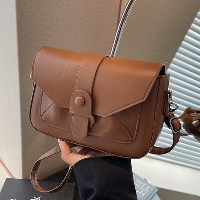 Prémiová texturovaná malá kabelka, dámská módní všestranná taška přes rameno, nikový design, malá čtvercová kabelka