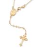 Miabella Italian 925 Sterling Silver or 18K Gold Plated Rosary Beads Cross Y Necklace Chain for 24 Sterling No Gemstones Women, Inches, Silver,